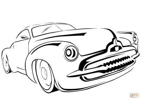 car  drawing sketch coloring page