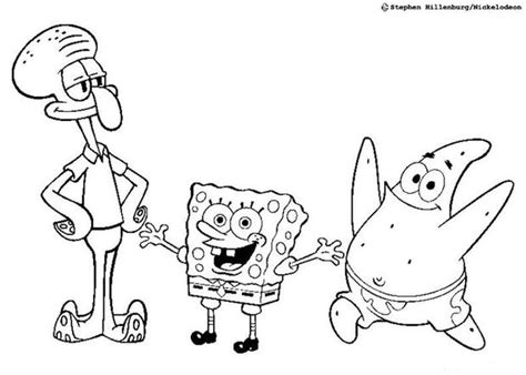 spongebobs friends coloring pages hellokidscom