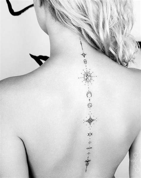 25 unique and beautiful back tattoos for women females or girls