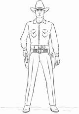 Cowboy Coloring Pages Printable Drawing Categories sketch template