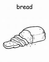 Bread Coloring Pages Color sketch template