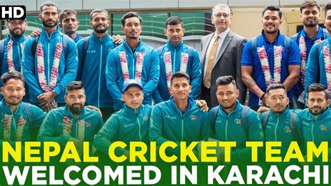 Nepal Cricket Team Welcomed In Karachi Ahead Of Their Participation In