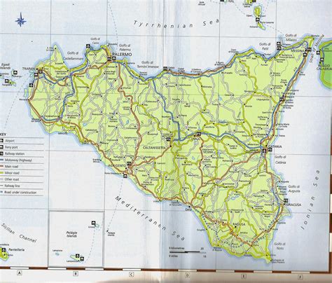 large sicily maps     print high resolution  detailed maps
