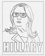 Hillary Coloring Clinton Pages Politics Book Political Sheets Getcolorings sketch template