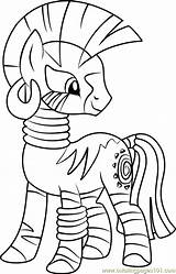 Pony Zecora Coloringpages101 Ponies Populated sketch template