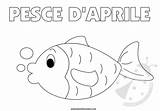 Pesce Colorare Pesci Daprile Lavoretti Creativi Lavoretticreativi sketch template