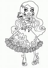 Coloring Pages Monster High Library Clipart Colored sketch template