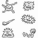Coloring Pages Surfnetkids Germs Germ Preschool sketch template