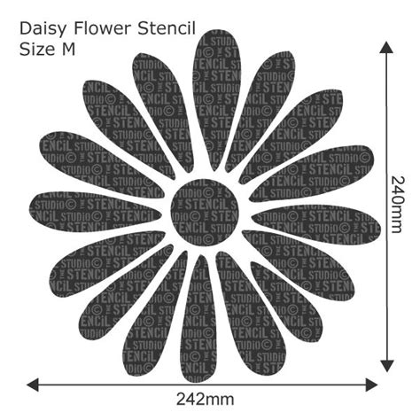 daisy flower stencil flower stencil stencils daisy flower