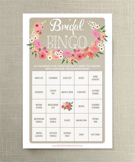 bridal bingo bridal shower games that promise to break the ice