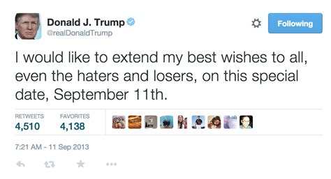 trumps haters  losers sept  tweet vanishes politico