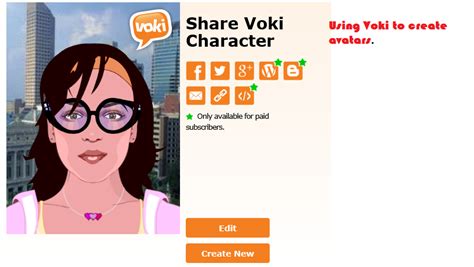 Voki To Create Avatars Highly Recommended Because Of The Great Variety
