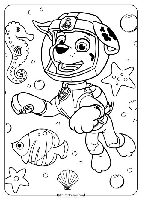 paw patrol coloring pages printable