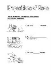 prepositions worksheets