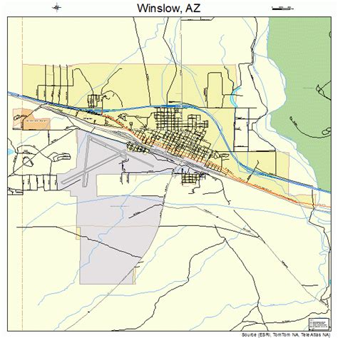 winslow arizona street map