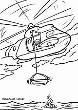 Helikopter Hubschrauber Rettungshubschrauber Mewarnai Ausmalen sketch template