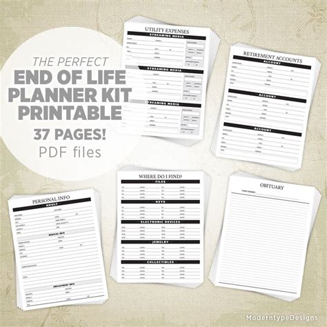 life planner kit printable life planner printables life
