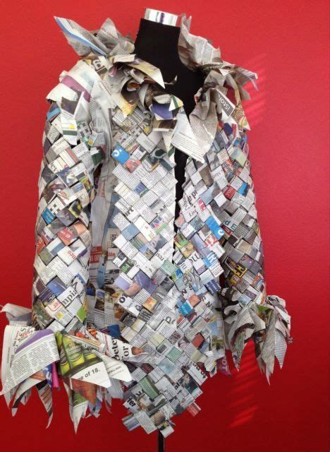 jacket    recycled paper    garment depth   innovative