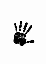 Handprint Baby Clipart Svg Clip Vector Cliparts Computer Designs Use sketch template