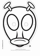 Alien Mask Template Antenna Outline Pdf sketch template
