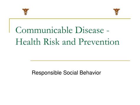 Ppt Communicable Disease Health Risk And Prevention Powerpoint