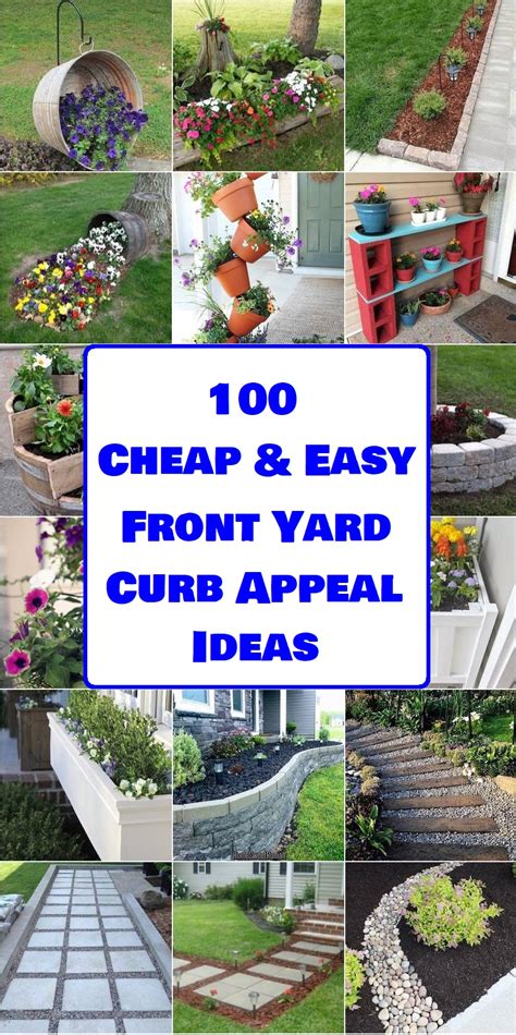 cheap easy front yard curb appeal ideas