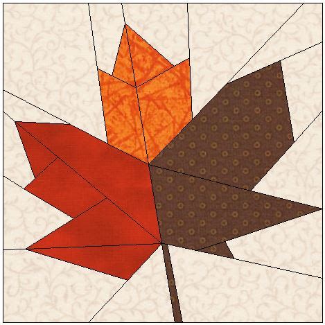 maple leaf quilt block pattern  julchens blog welt