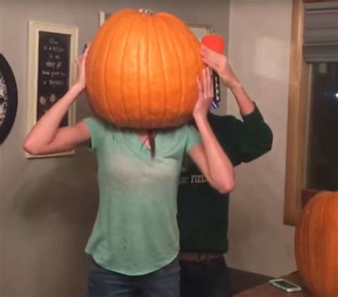 Teen Gets Her Head Stuck In A Pumpkin Mom Posts To Facebook Goes Viral