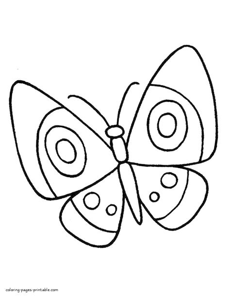 easy printables  butterflies coloring pages printablecom