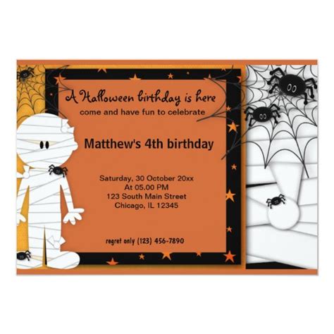 halloween birthday card zazzle