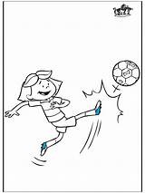 Voetbal Meisje Coloriage Kleurplaten Kleurplaat Malebog Fodbold Malesider Annonce Fotball Advertentie Annonse Publicité sketch template
