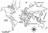 Colorear Mapamundi Planisferio Nombres Político Mundial Escala Cual sketch template