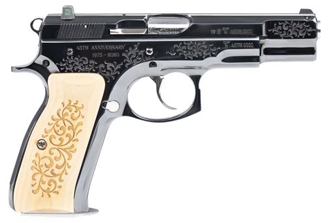 cz   anniversary limited edition engraved blued mm    brads gun shop