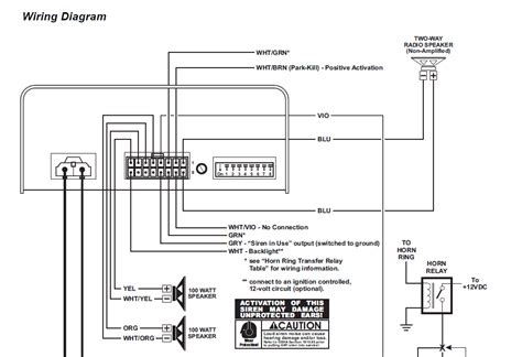 wiring diagram  whelen siren