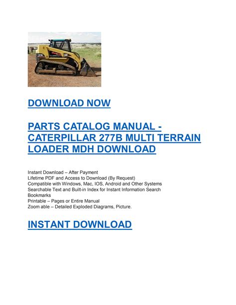 caterpillar  multi terrain loader full complete parts manual mdh   john lewis issuu