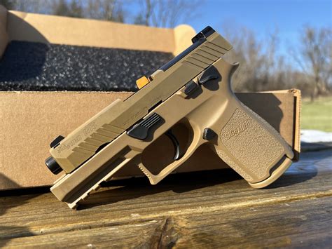 sig sauer p  military mm pistol coyote finish manual safety
