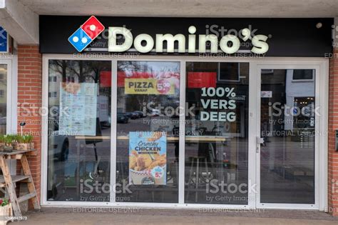 dominos pizza   restaurant  naarden  netherlands stock photo  image