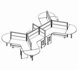 Cubicle Office Drawing Workstations Dogbone Friant Furniture Cubicles Glass Layouts Open Cabin Getdrawings Plan Modular Dividers Austin Tiled Great Total sketch template