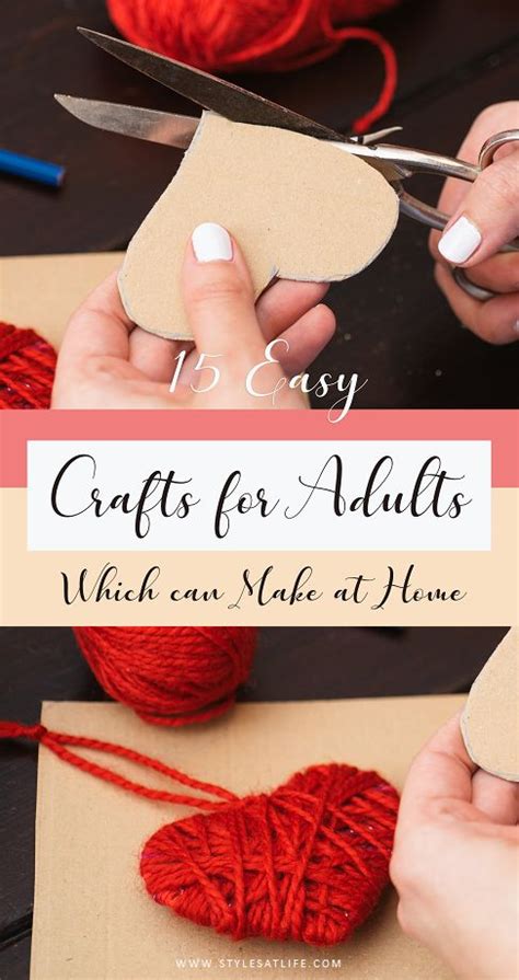 easy crafts  adults     home styles  life