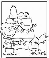 Christmas Snoopy Coloring Pages Charlie Brown Printable Color Colors Peanuts Friends Getdrawings Getcolorings 7d Kids Xmas Cha sketch template