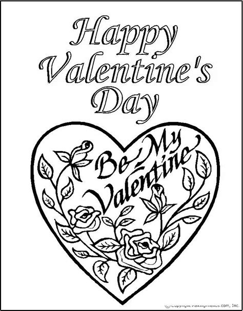 valentines day coloring pages valentines day coloring page printable