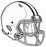 Helmet Football Template Blank Clipart American Library Drawing Coloring sketch template