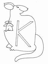 Coloring Pages Alphabet Kangaroo Letter Abc Coloringpagebook Library Clipart Popular Advertisement sketch template