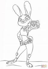 Zootopia Coloring Judy Pages Hopps Printable Para Drawing Disney Coloriage Colorear Imprimer Imprimir Zootopie Dibujos Sheets Dibujo Bellwether Print Drawings sketch template