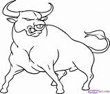 Bull Drawing Charging Toros Para Dibujos Draw Library Clipart Animals Colorear sketch template