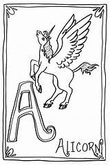 Alicorn Coloring Pages Original Alphabet Upcoming Series First sketch template