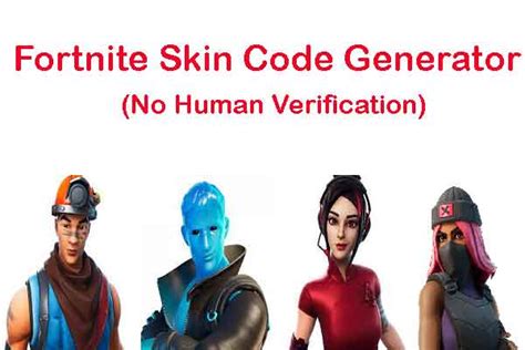 fortnite skin code generator   verification vlivetricks