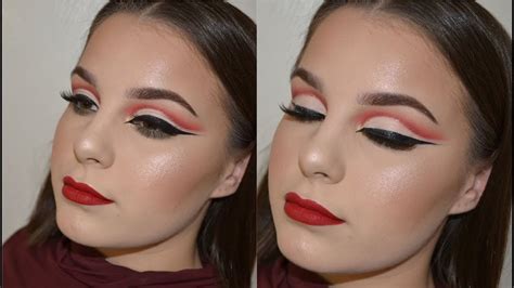 holiday full glam cut crease christmas makeup tutorial youtube