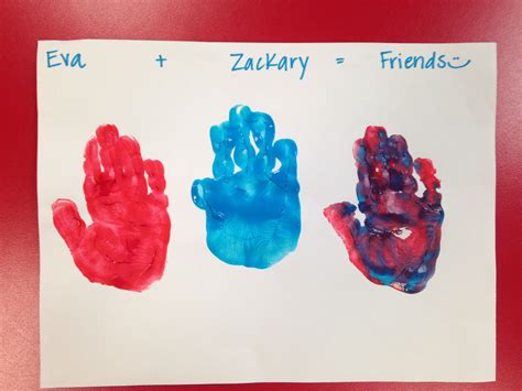 friendship handprints  pre  brighten academy preschool