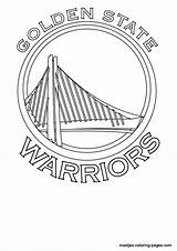 Coloring Warriors State Nba Golden Pages Logo Basketball Kids Colouring Print Printable Raptors Clipart Player Search Library Window sketch template